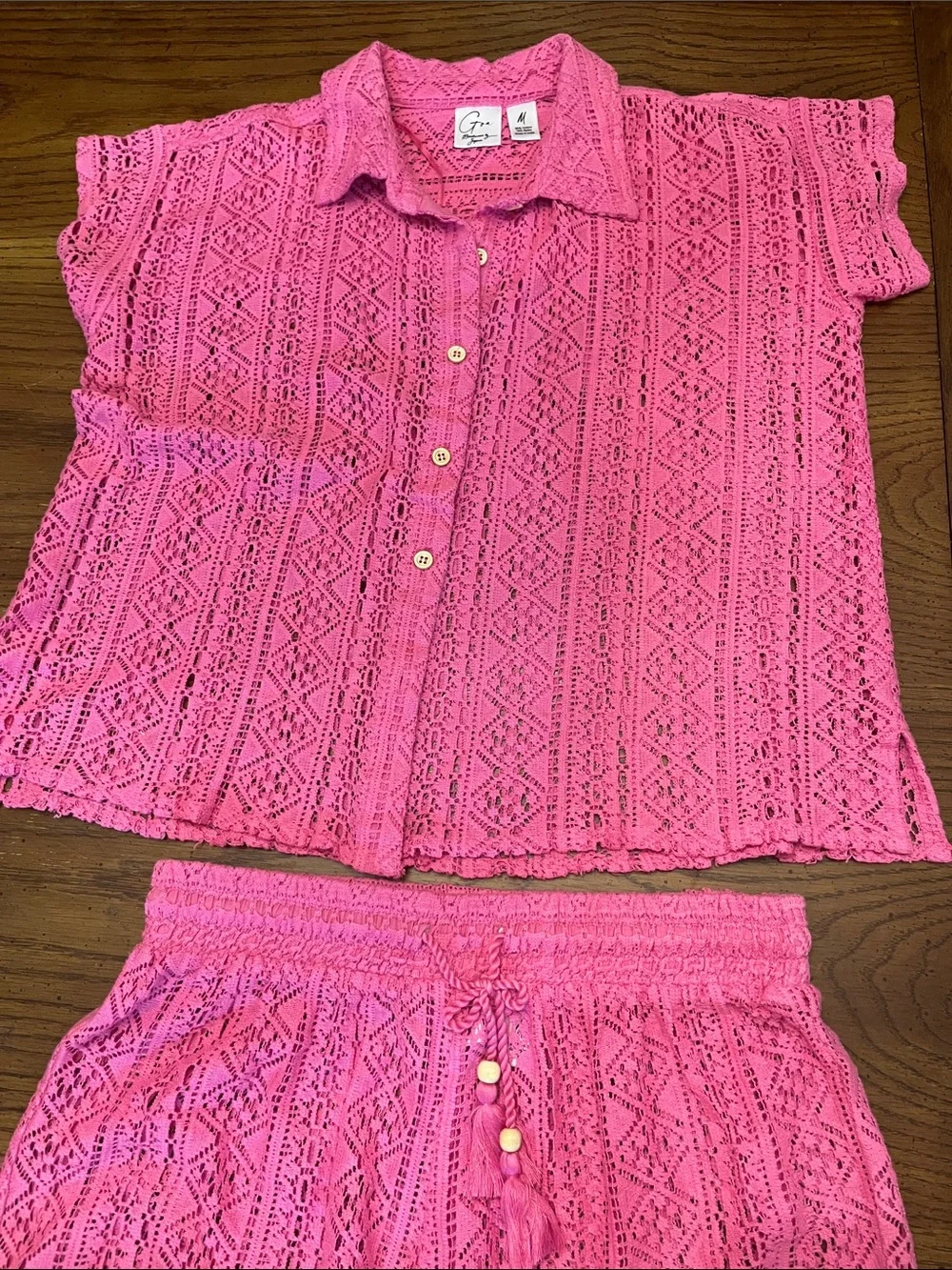 Goa Beachwear‎ by Japra Pink Two-Piece Set, size medium